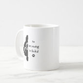 Katzen-Kaffeetasse ohne Miauen Kaffeetasse (Vorderseite Links)