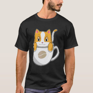 Katzen-Kaffeetasse T-Shirt