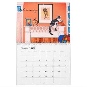 Katzen-Kalender 2019 durch Künstler Kalender