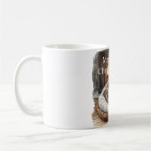 Katzen Kamin Weihnachten Kaffeetasse (Links)