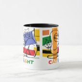 Katzen-Kampf-Tasse Tasse (Zentrum)