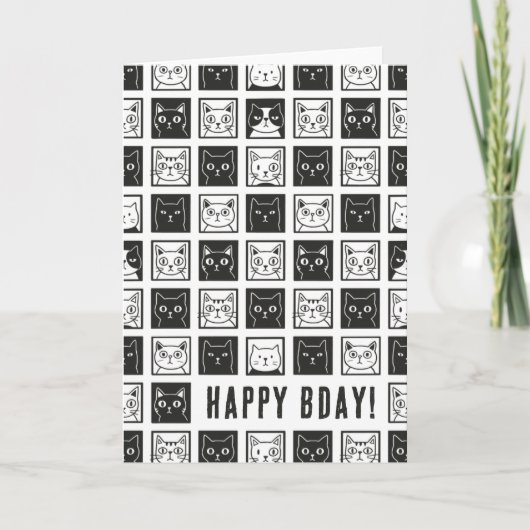 Katzen Karte (Vorderseite)