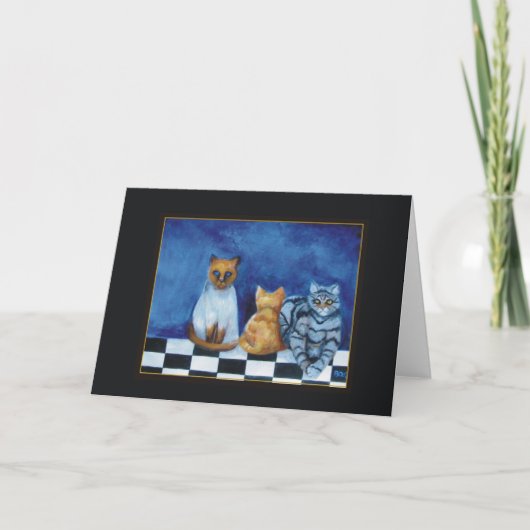 Katzen Karte (Vorderseite)