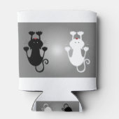 Katzen Kätzchen die Krüge Kätzchen Weiße Katze Dosenkühler (Rückseite)