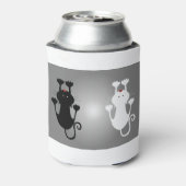 Katzen Kätzchen die Krüge Kätzchen Weiße Katze Dosenkühler (Kanne Rückseite)