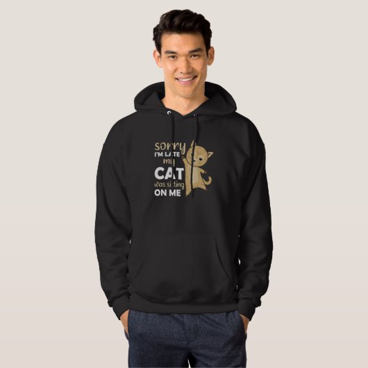Katzen Kätzchen Kätzchen Funny Sprichwort Niedlich Hoodie (Vorne ganz)