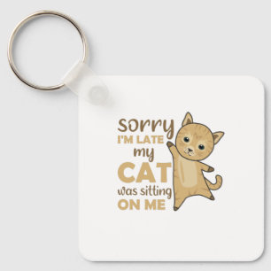 Katzen Kätzchen Kätzchen Funny Sprichwort Niedlich Schlüsselanhänger