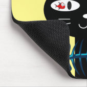 Katzen Kätzchen Maus Pad! Fischknochen Mousepad (Ecke)