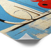 Katzen - Katze - ein Joan Miró Inspiriert Grafik Poster (Ecke)