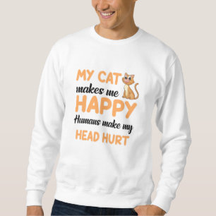 Katzen Katze Katze Lover Pet Kätzchen Tiere Sonnen Sweatshirt