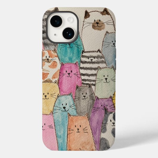 Katzen! Katzen! Katzen! Case-Mate iPhone Hülle (Rückseite)