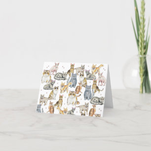 Katzen Katzen Katzen Katzen Dankeskarte