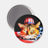 Katzen Katzen Katzen Magnet (Vorderseite/Rückseite)