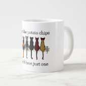 Katzen, Katzen, Katzen und eine Kitten-Riesen-Kaff Jumbo-Tasse (Vorderseite Rechts)