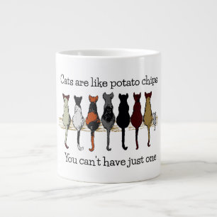 Katzen, Katzen, Katzen und eine Kitten-Riesen-Kaff Jumbo-Tasse