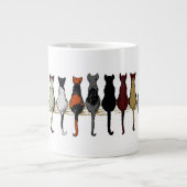 Katzen, Katzen, Katzen und Kitten Jumbo-Tasse (Vorderseite)