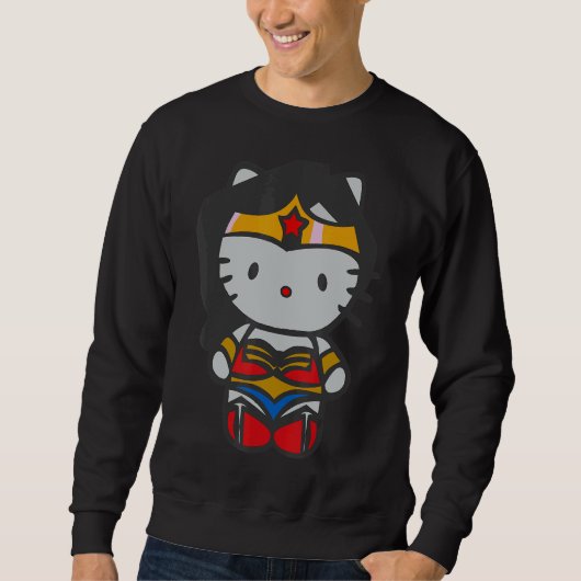 Katzen Katzen Niedlich Kitty Chibi Sweatshirt (Vorderseite)