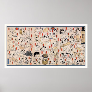 Katzen: Katzen von Utagawa Kuniyoshi Poster
