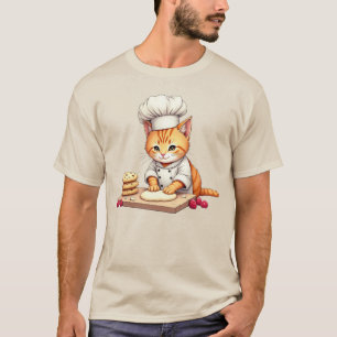 Katzen-Keks-Back-Shirt - Lustiges Vintage-Katzenli T-Shirt