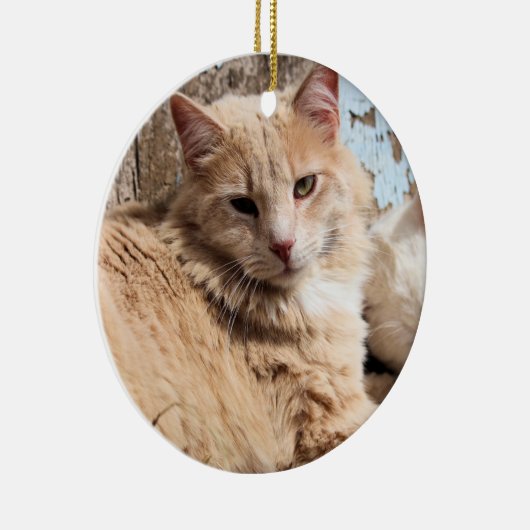 Katzen Keramik Ornament (Rechts)