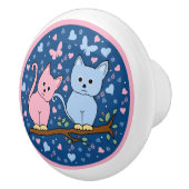 Katzen Keramikknauf (Rechts)