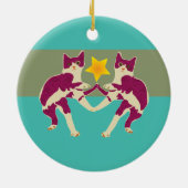 Katzen Keramikornament (Hinten)