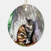 KATZEN KERAMIKORNAMENT (Links)