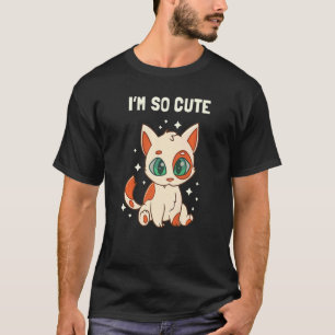 Katzen Kinder Grüne Augen Niedlich Kitten Premium T-Shirt