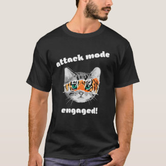 Katzen Kittens Tiger Attack Mode Verlobt T-Shirt
