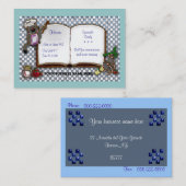 Katzen-Koch Visitenkarte (Vorne/Hinten)