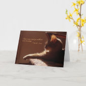 Katzen kommen und gehen Karte (Gelbe Blume)