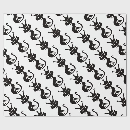 Katzen-König Geschenkpapier (Flach)
