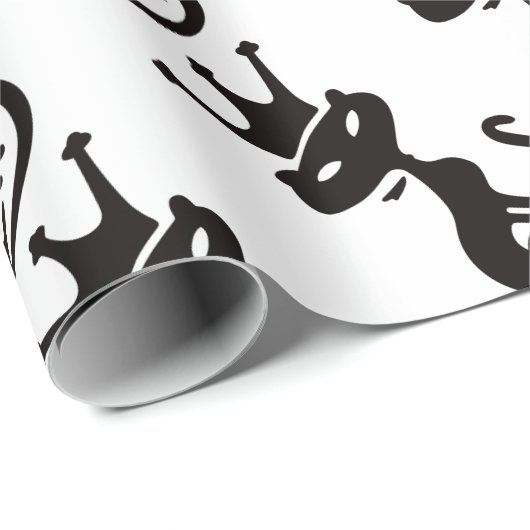 Katzen-König Geschenkpapier (Rolleneckpunkt)