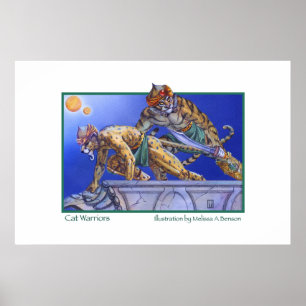 Katzen-Krieger Poster