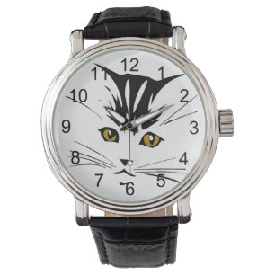 Katzen-Kunst-Entwurf Armbanduhr