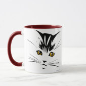 Katzen-Kunst-Entwurfs-Tassen Tasse (Links)