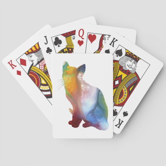 Katzen-Kunst Spielkarten (Rückseite)