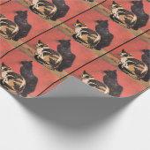 Katzen, Kunstmalerei von Theophile Steinlen Geschenkpapier (Ecke)