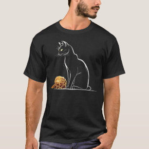 Katzen Kunstwerk - Blume Art Kat Motif Tierkatze T-Shirt