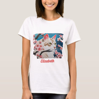 Katzen-Lady-T-Shirt T-Shirt