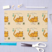 Katzen-Laib-Funny Seidenpapier (Handwerk)