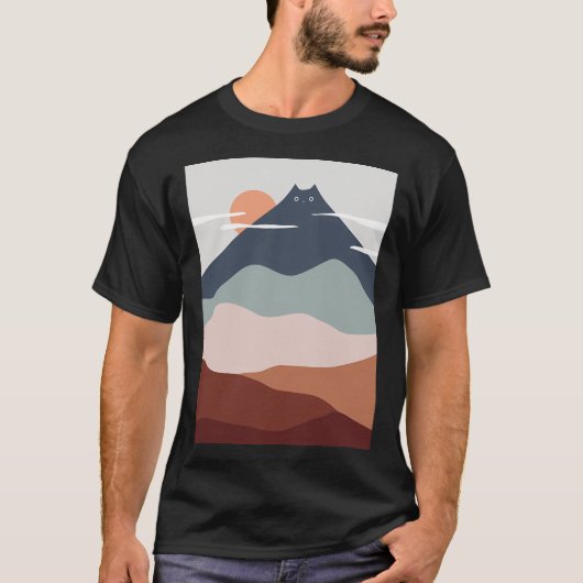 Katzen-Landschaft 21 T-Shirt (Vorderseite)