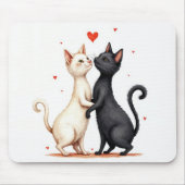 Katzen langsames Tanzen Mousepad (Vorne)