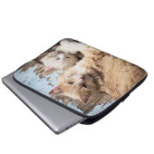 Katzen Laptopschutzhülle (Vorne Knopf)