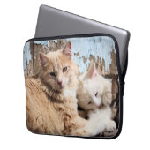 Katzen Laptopschutzhülle (Vorderseite Links)