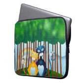 Katzen Laptopschutzhülle (Vorderseite Links)