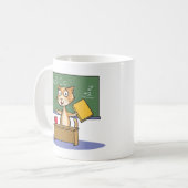 Katzen-Lehrer Kaffeetasse (Vorderseite Links)