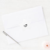 KATZEN LEICHT ABGETEILT Stern-Aufkleber (Umschlag)