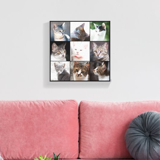 KATZEN LEINWANDDRUCK (Insitu (Wohnzimmer))