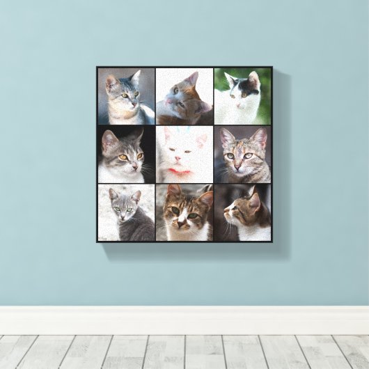 KATZEN LEINWANDDRUCK (Insitu (Holzboden))